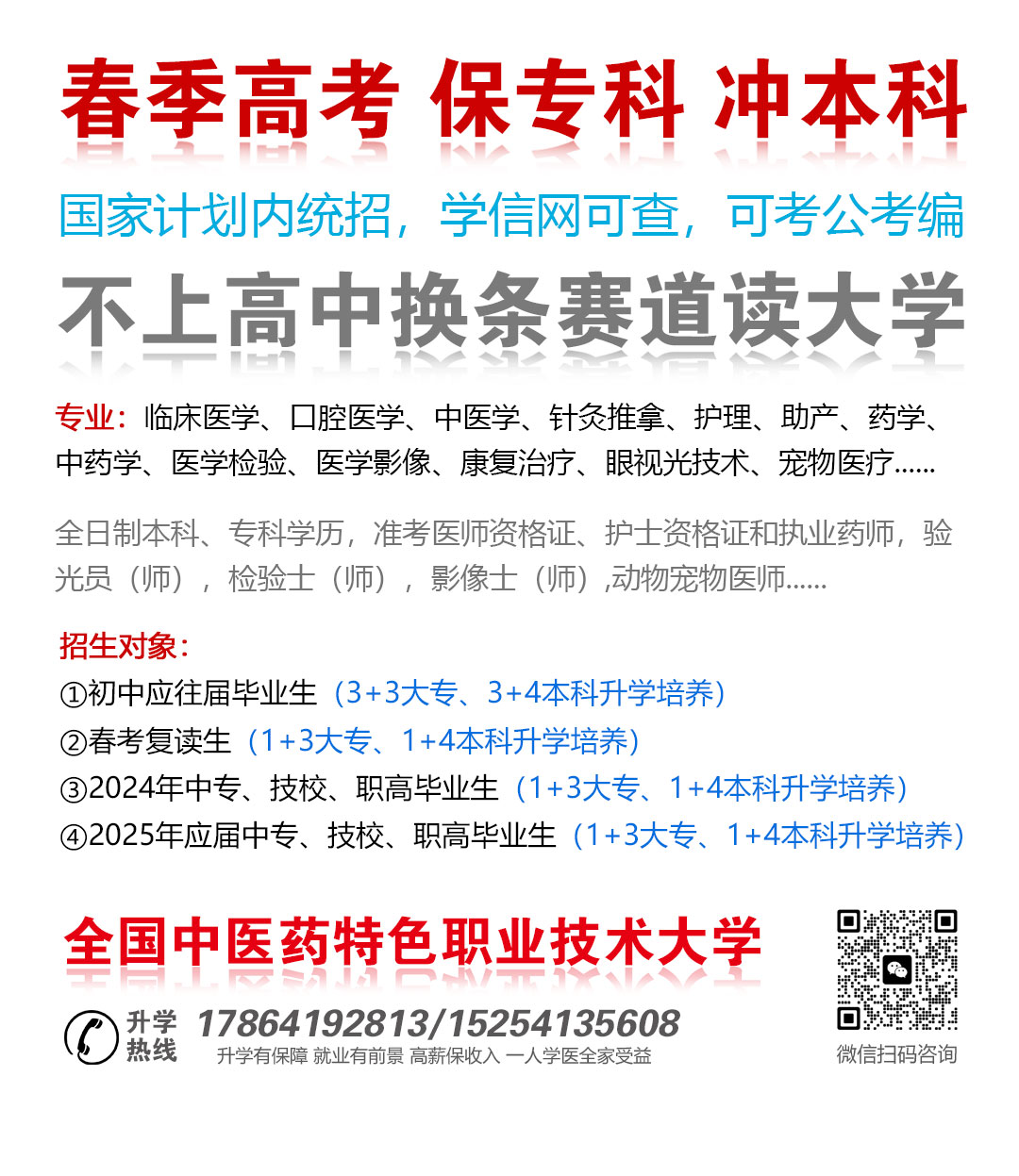最新！2024年山东春季高考各本科院校各专业投放计划